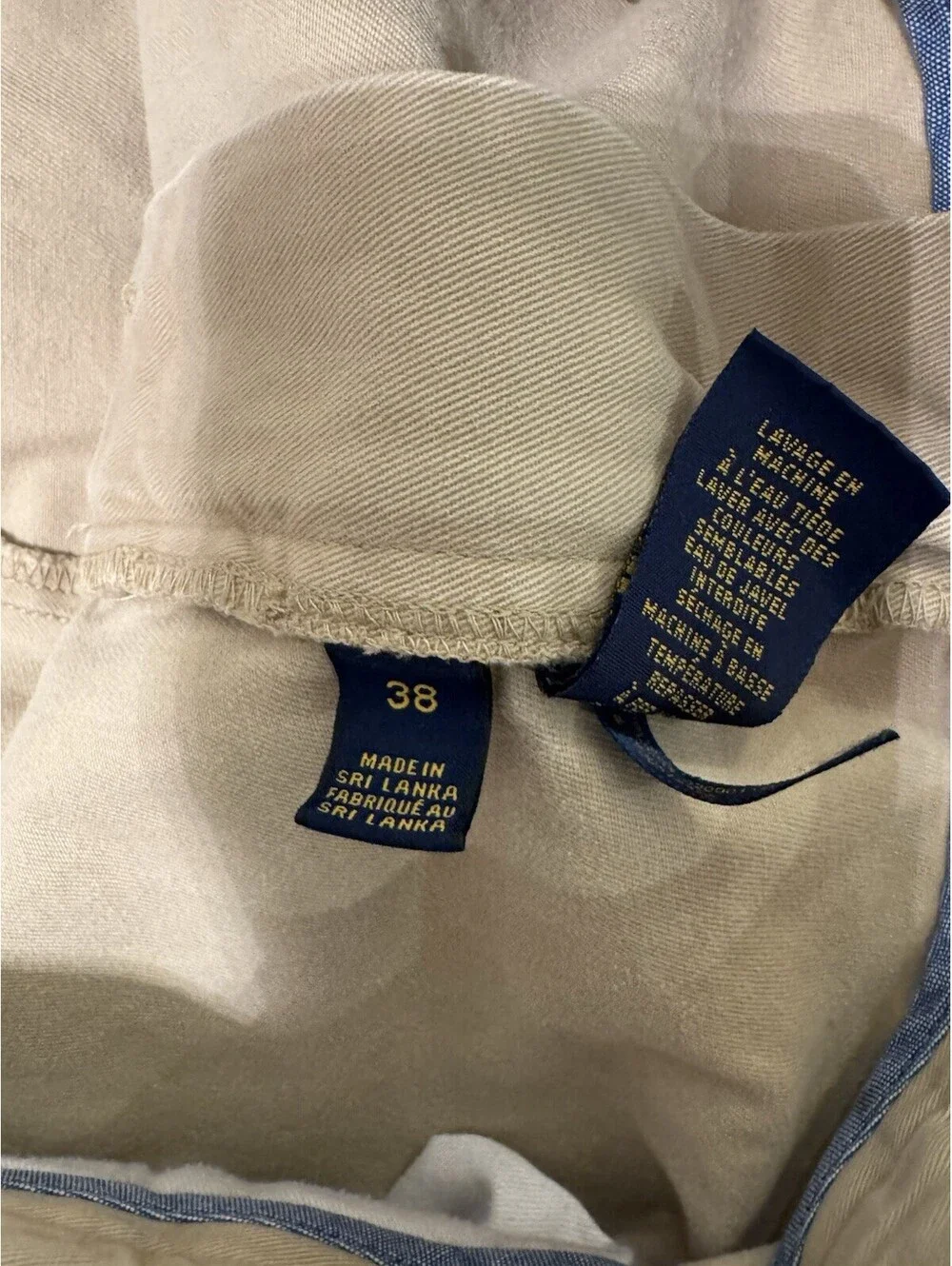 Polo Ralph Lauren Vintage Khaki Flat Front Chino Shorts 9
